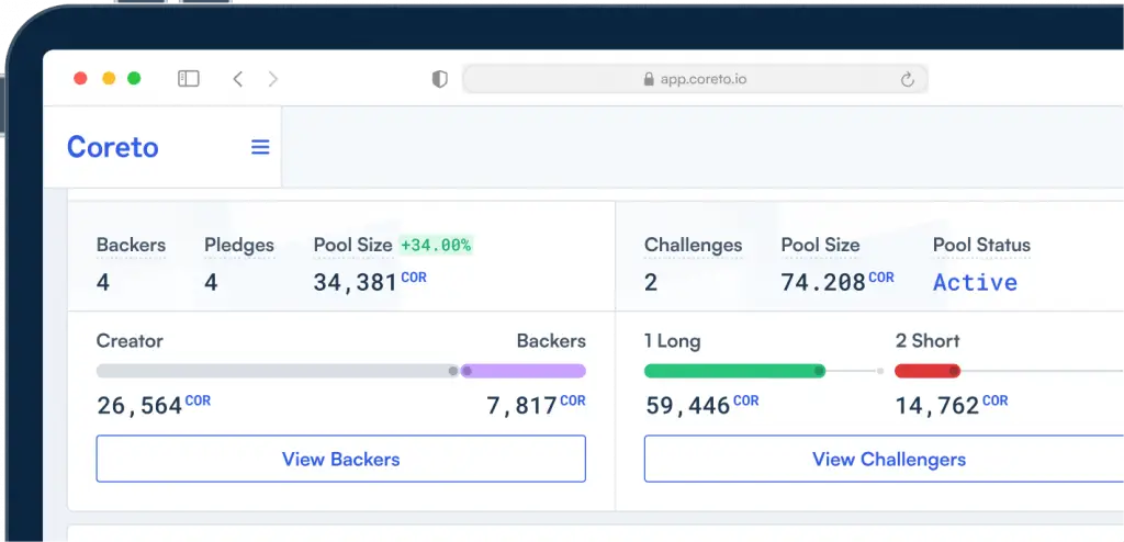 coreto soop statistics platform traders social crypto earn