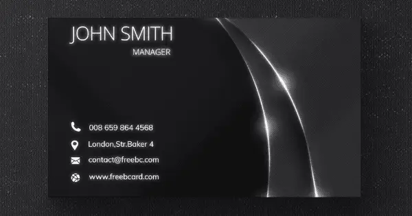 A sleek QC Fixer business card with modern design elements on a textured background.