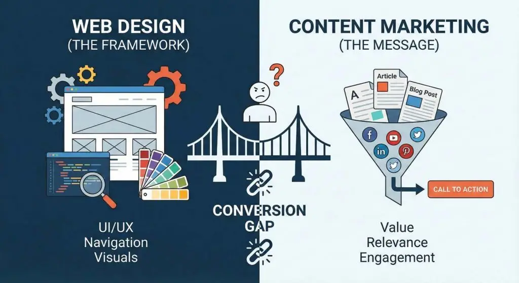 How Web Design Impacts Content Marketing (and Why Your Good Content Still Isn't Converting))