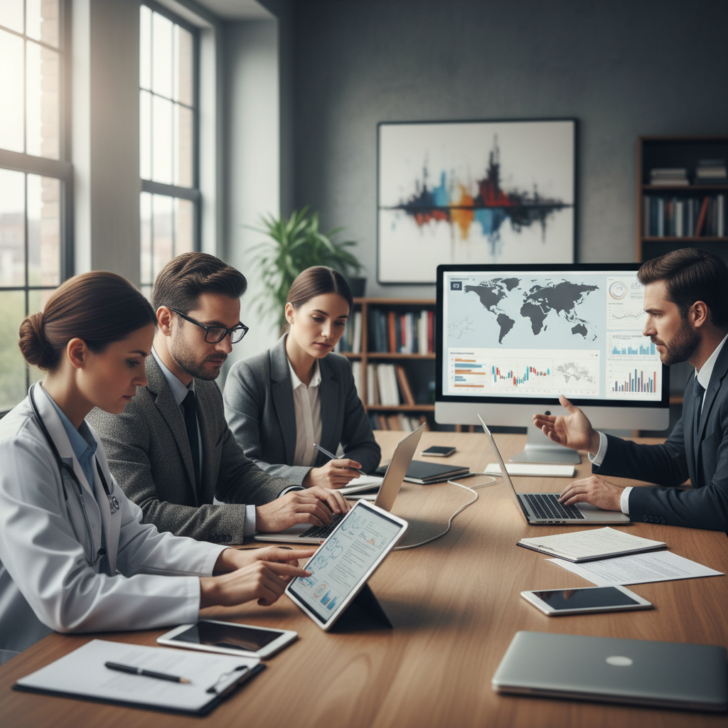 Professionals collaborating, representing E-E-A-T in SEO
