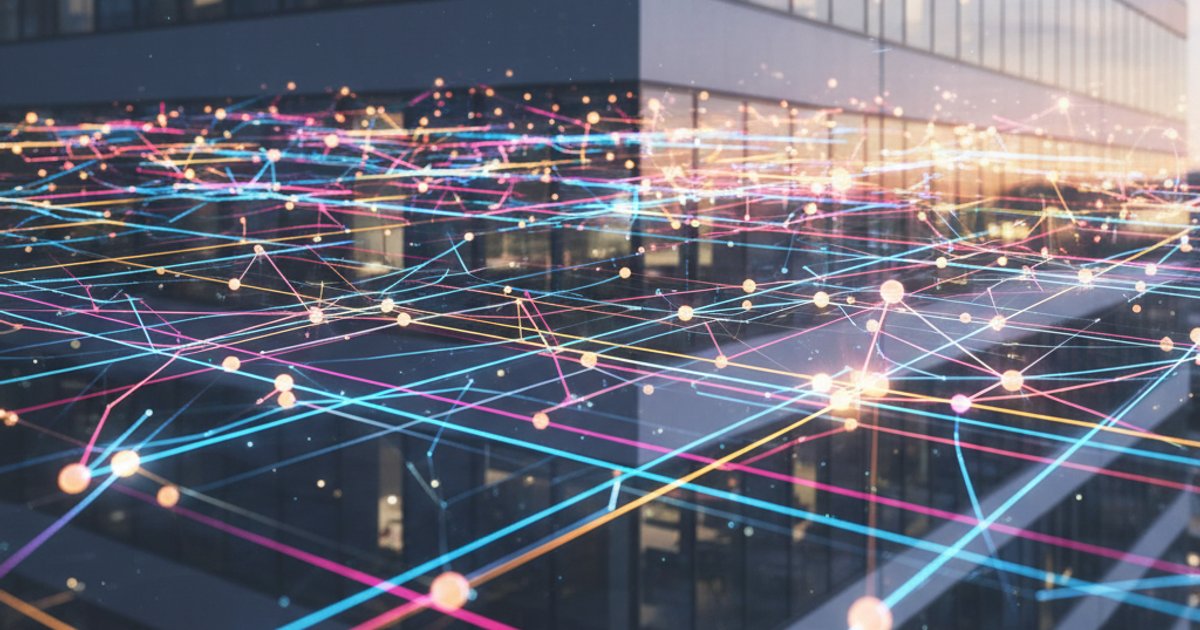 Visualizing a strategic corporate web design as an integrated digital ecosystem with data flowing between systems