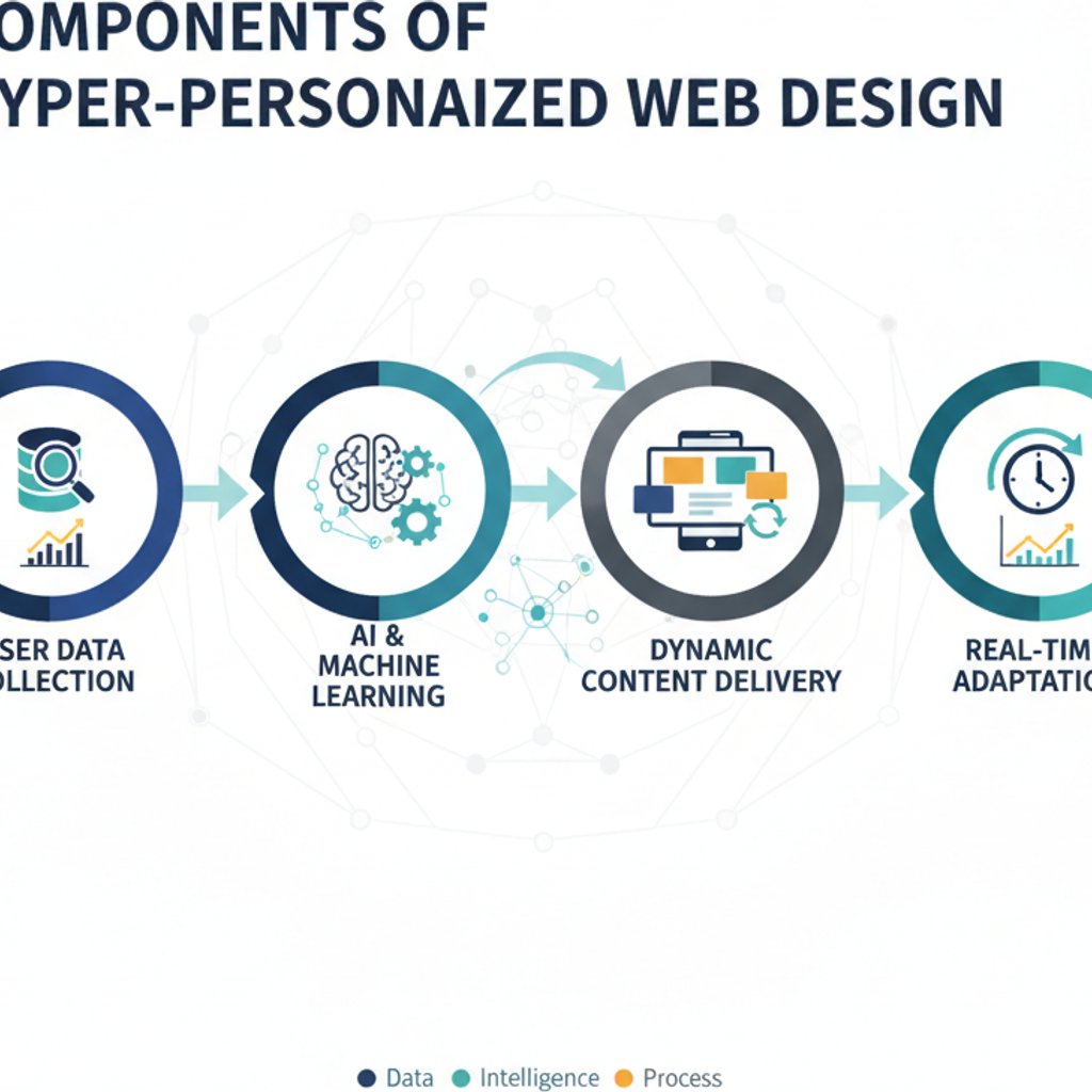 Infographic showing components of hyper-personalized web design for Web Design KL