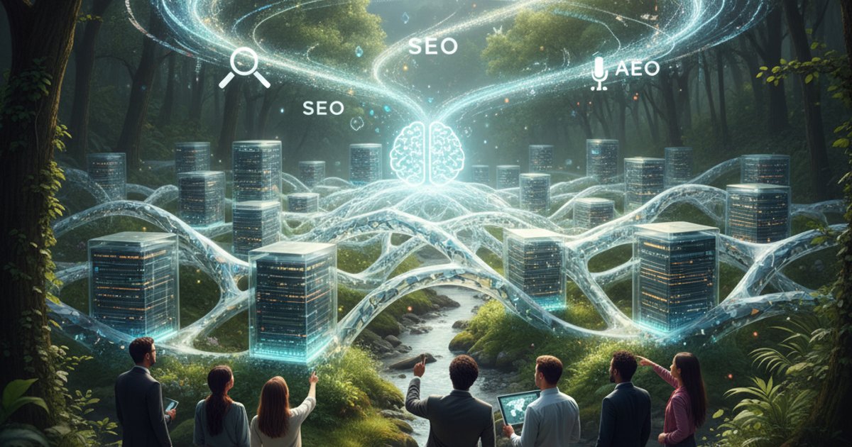 Featured image: AI-Optimized Data Centers Reshape SEO, AEO, and GEO in Real Time